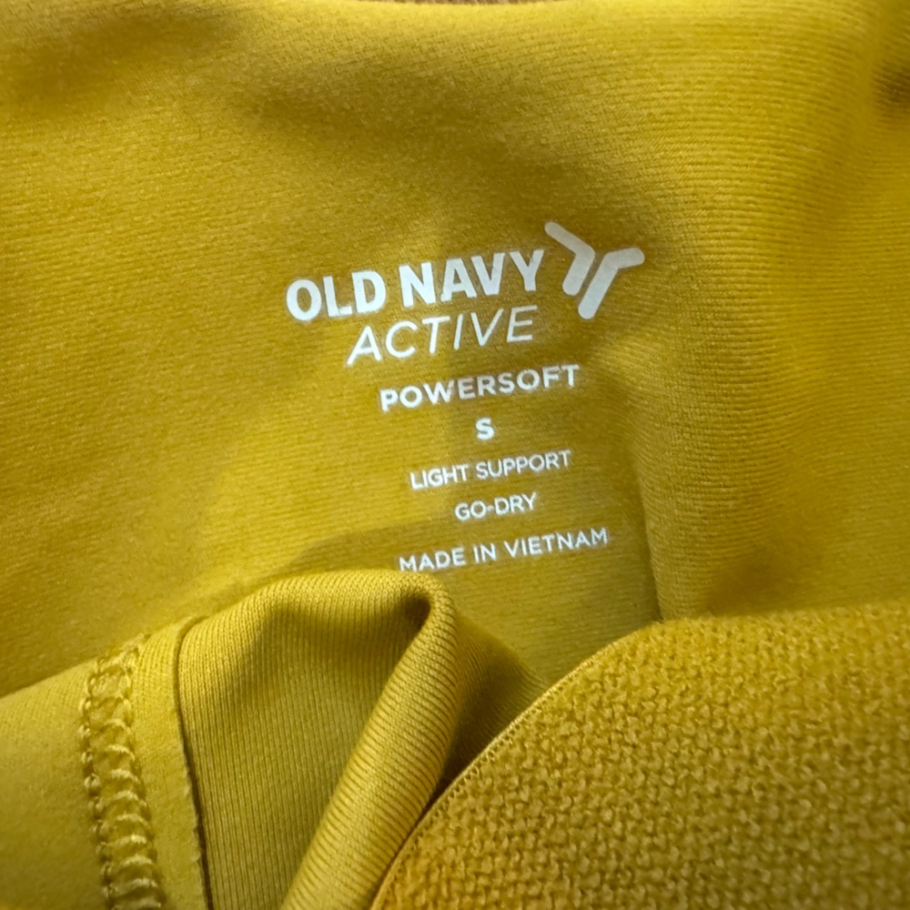 Old Navy Active Powersoft Top in Mustard - Picture 3 of 3